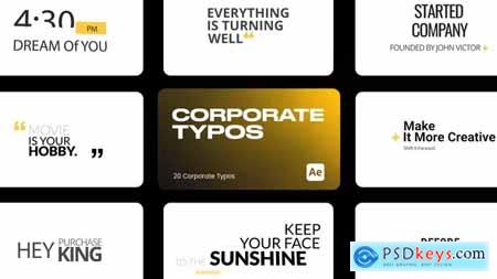 Corporate Typo 01 for After Effects 43802961