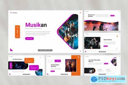 Musikan  Music Band Powerpoint Template