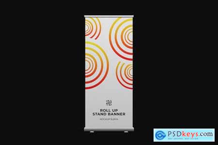 Roll Up Stand Banner Mockup