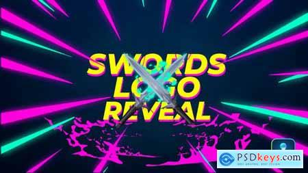 Swords Fight Gaming Logo Reveal 43488311