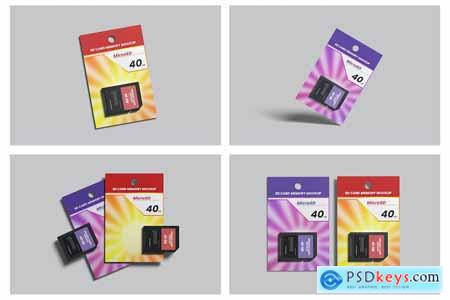SD Memory Card Packaging Mockup