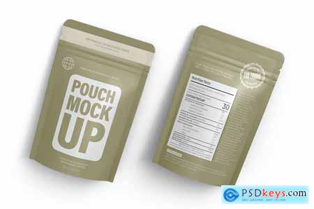 Small Zipper Pouch Packaging Design Mockup