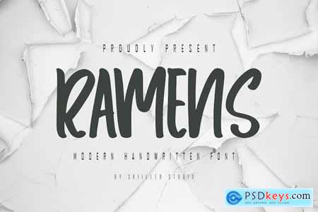 Ramens - Modern Handwritten Font