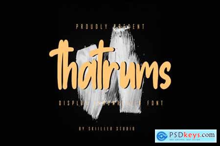 Thatrums - Display Handwritten Font