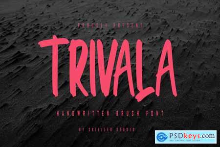 Trivala - Handwritten Brush Font