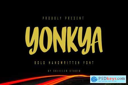 Yonkya - Bold Handwritten Font