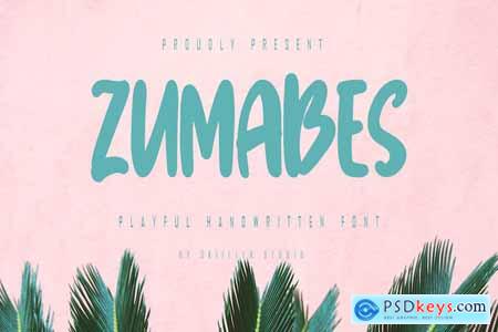 Zumabes - Playful Handwritten Font