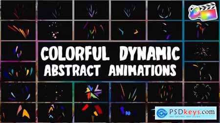 Colorful Dynamic Abstract Animations for FCPX 43704322