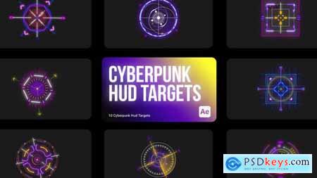 Cyberpunk HUD Targets for After Effects 43960966