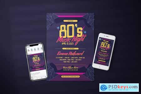80s Music Concert - Flyer Media Kit