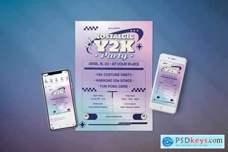 Nostalgic Y2K Party - Flyer Media Kit