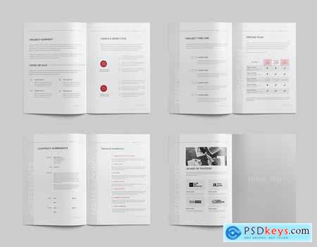 Minimal Proposal 20 Pages Word InDesign