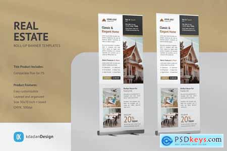 Real Estate Roll up Banner PSTMA6X