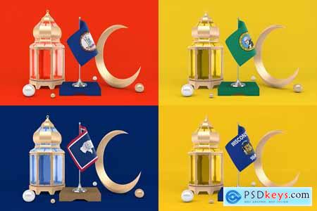 Ramadan United States Flags Kit