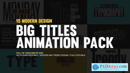 Big Titles Animation Pack 44138670
