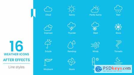 Weather Icon Line pack 44142512
