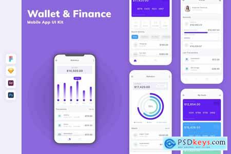 Wallet & Finance Mobile App UI Kit