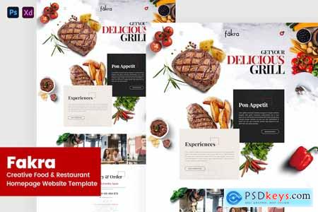Fakra - Creative Food & Restaurant Website Design