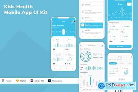 Kids Health Mobile App UI Kit