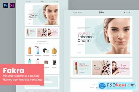 Fakra - Cosmetic & Beauty Website Design