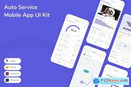 Auto Service Mobile App UI Kit