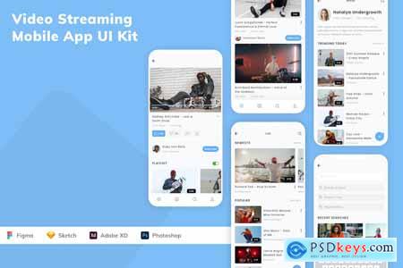 Video Streaming Mobile App UI Kit