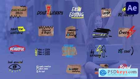Torn Cardboard Titles for After Effects 44220235