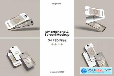 Smartphone and Screen Mockup