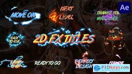 Dynamic 2D FX Titles After Effects 44260763