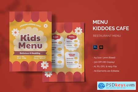 Kiddoes Cafe - Food Menu