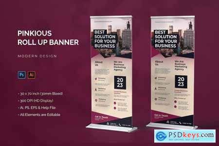 Pinkious - Roll Up Banner