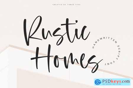 Rustic Homes - Handwritten Script Font