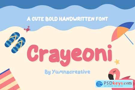 Crayeoni - Cute Bold Handwritten Font