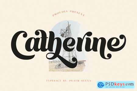 Catherine Bold Retro Script