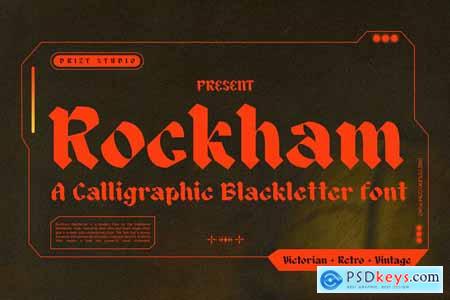 Rockham - Calligraphic Blackletter Font