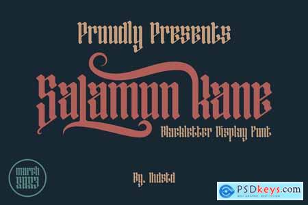 Salamon Kane Blackletter Display Font