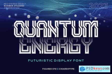 Quantum Energy  Futuristic Display Font