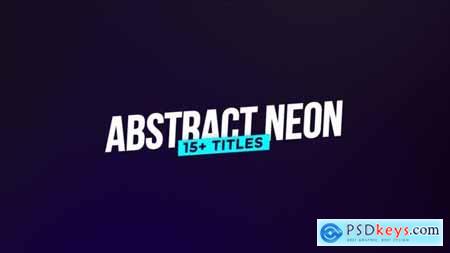 Abstract Neon Titles 43419578