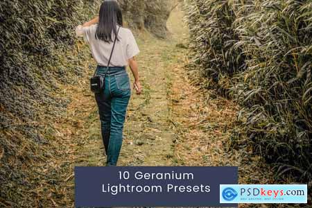 10 Geranium Lightroom Presets