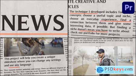 Newspaper Slideshow for Premiere Pro 43236021