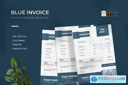 Blue - Invoice