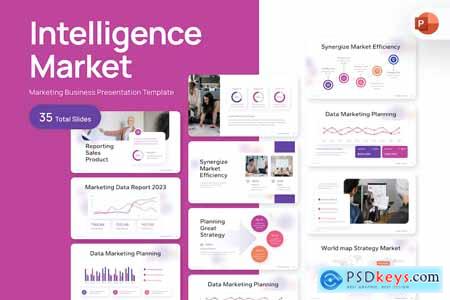 Intelligence Market Business PowerPoint Template
