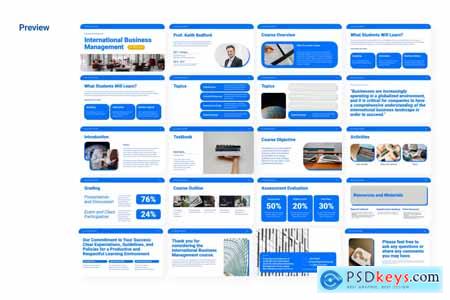 Blue Course Education Powerpoint