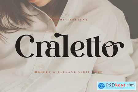 Craletto - Stylish Ligature Font