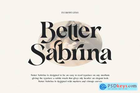 Better Sabrina Modern Serif