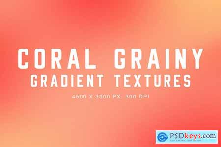 Coral Grainy Gradient Textures