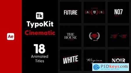 Typo Kit Cinematic Titles for After Effects 44505232