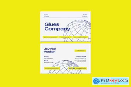 Glues Company Business Card