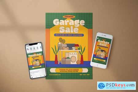 Retro Garage Sale - Flyer Media Kit