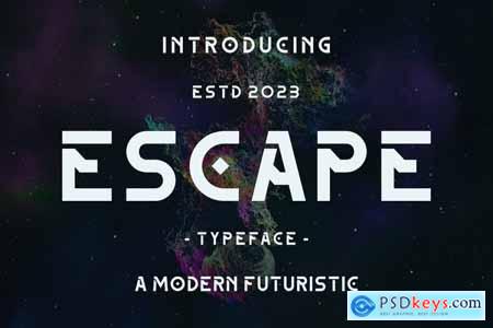 ESCAPE - A Modern Futuristic Font